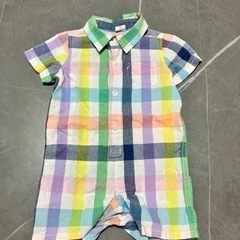 GAP baby オシャレチェック柄ロンパース 70cm