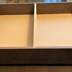 無印良品 木製ベッド下収納ボックス仕切り付き + 専用フタ