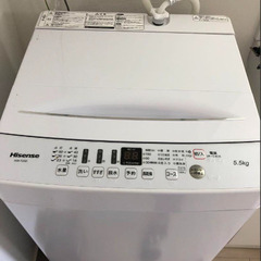 Hisense 簡易乾燥機付き 洗濯機 5.5kg HW-T55...