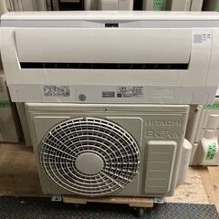 K05199　中古エアコン 日立 2017年製 主に6畳用 冷房能力 2.2KW / 暖房能力 2.5KW