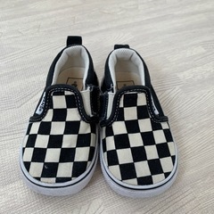 【お取引中】VANS  バンズ　チェッカー　スリッポン　14cm