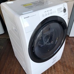 福岡市内配送設置無料 2021年式 シャープ SHARP ES-S7F-WL [ドラム式