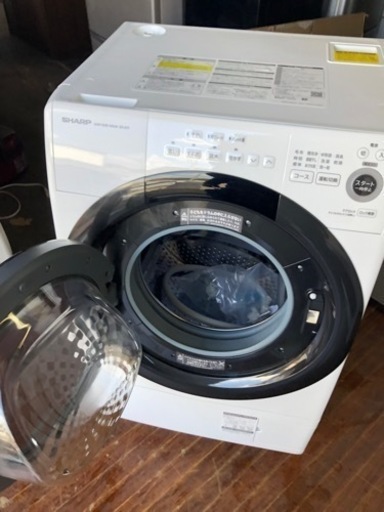 福岡市内配送設置無料 シャープ SHARP ES-S7C-WL [ドラム式洗濯乾燥機
