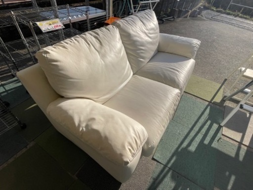 リサイクルサービス八光】幅190cm ニトリ 3人掛けソファ ホワイト