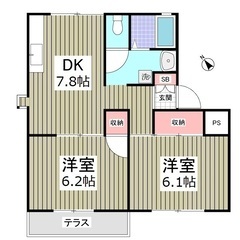 （（２ＤＫ））💖四街道市💖敷金礼金０円💖フリーレント１ヶ月付き💖...