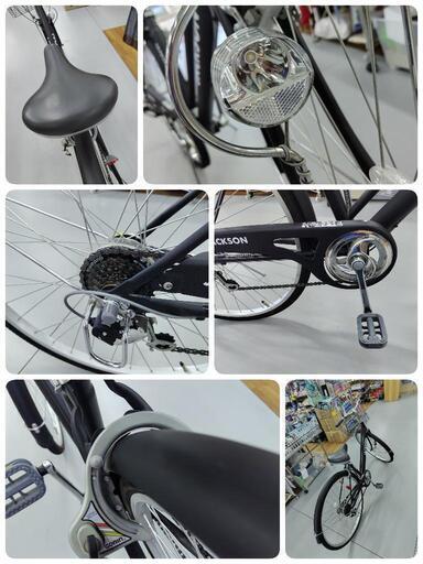 J585☆状態良し☆軽快自転車☆JACKSON☆6段☆LEDオート☆27型 (買取 