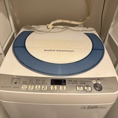 洗濯機　7キロ　2016年式