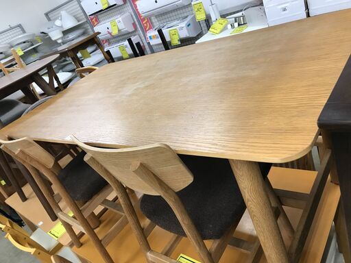 朝日木材 ダイニングテーブルセット ダイニングテーブル4点セット ダイニング イス2脚 ベンチ アンティーク 木製 北欧 おしゃれ クリーニング済 堺市 石津【ジャングルジャングルサカイ石津店】