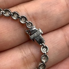 売り切れました。Pt850 プラチナ850 テニスブレスレット ダイヤモンド 