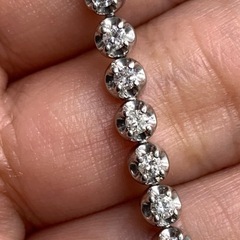 売り切れました。Pt850 プラチナ850 テニスブレスレット ダイヤモンド 