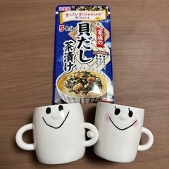 【新品】ペア マグカップ、丸美屋貝だし茶漬け