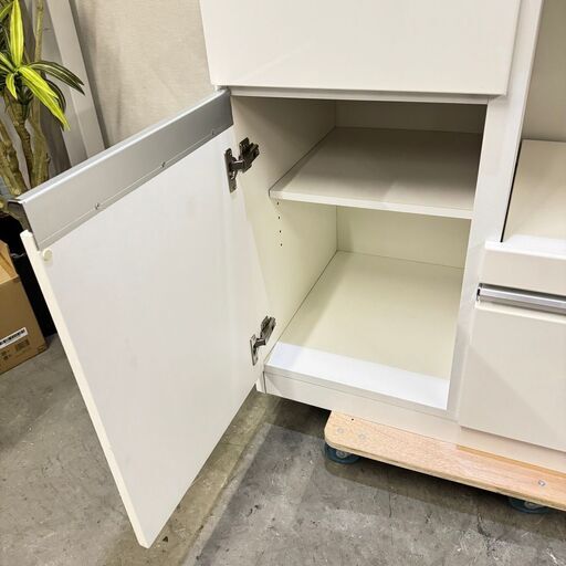 ☆ジモティ割あり☆ NITORI キッチンボード 白 W149.5×D51×H190 