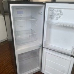 福岡市内配送設置無料 2022年式 140L 霜取り不要 2ドア冷蔵庫BK(