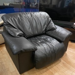 家具 ソファ 本革　シングルソファ