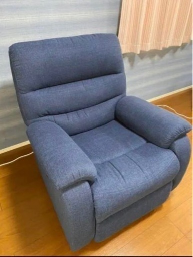 1人用電動布張りリクライニングソファー（ビリーバ3布） - 1人用ソファ 
