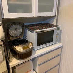 【ネット決済】パモウナ　食器棚、キッチン収納