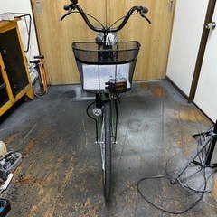 24年モデル　新車　サカイサイクル　26インチ　LEDダイナモライト　マットカーキー