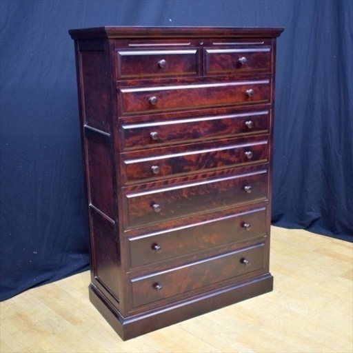 神居民芸　草実作　樺　カバ材　整理箪笥　民芸箪笥　箪笥　タンス　チェスト　たんす 神居民芸 草実作 樺 カバ材 整理箪笥 民芸箪笥 箪笥 タンス チェスト