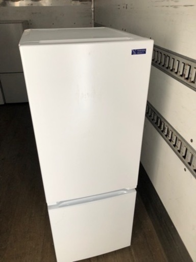 福岡市内配送無料　YAMADASELECT(ヤマダセレクト） YRZF15G1 2ドア冷蔵庫 (156L・右開き) ホワイト