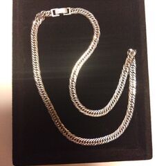 シルバー925喜平12面トリプルネックレス　40グラム　50センチ　幅6ミリ　