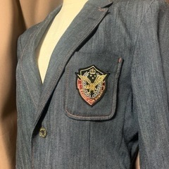 岡山私立関西高校男子　制服　桃太郎ジーンズジャケット　着用期間約3ヶ月