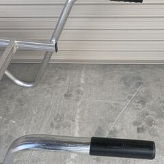 アルミ 平型一輪車 コンテナ2個載せ 引取り限定：田川郡香春町