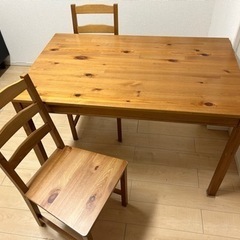 3/27まで期間限定　IKEAダイニングテーブルセット　
