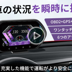 OBD2+GPS+傾斜計3in1スマートメーター「KuoWei ...