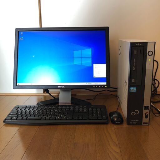 [受付終了] 訳あり デスクトップパソコン モニターセット/Core i5 2400/メモリ8GB/新品SATA SSD64GB/Windows10/Wi-Fi/管理62