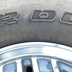 265/70-15 プラドKZJ78W純正アルミホイールラジアルタイヤ7JJ×15(-20) 4本