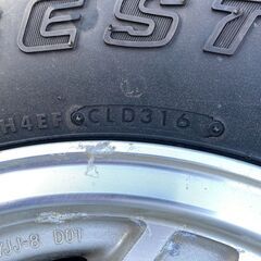 265/70-15 プラドKZJ78W純正アルミホイールラジアルタイヤ7JJ×15(-20) 4本