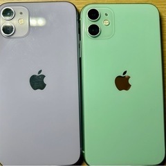 バラ売り可能 iPhone11 パープル＆グリーン2台セット