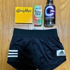 【完売御礼】食品特典付✨新品未使用adidasスポーツパンツ❶