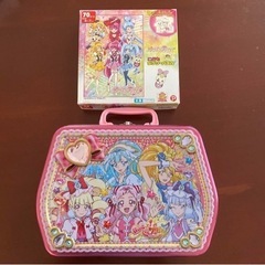 プリキュア　缶ケース　ジグソーパズル　カード