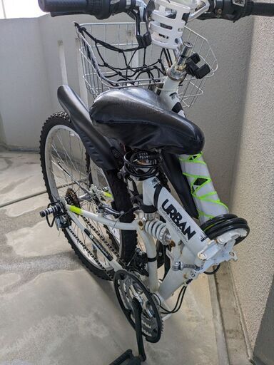 ２６インチ折りたたみ自転車、マウンテンバイク21段ギア