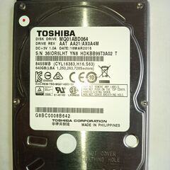 TOSHIBA   HDD   640GB   2.5インチ  ...