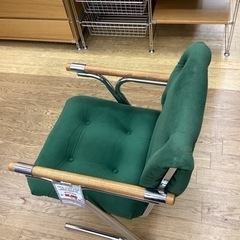 KC-31【新入荷　リサイクル品】USA ヴィンテージ　アームチェア　グリーン KC-31【新入荷 リサイクル品】USA ヴィンテージ アームチェア グリーン
