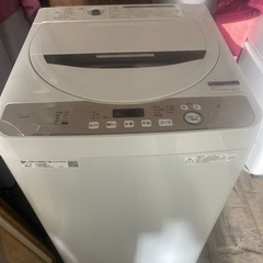 【美品】　洗濯機　2020年製　シャープ ES-GE6D