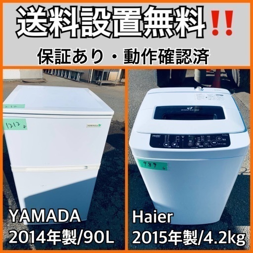 送料設置無料❗️業界最安値✨家電2点セット 洗濯機・冷蔵庫103