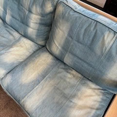 ★お値下げ★WTW ダブルティー TISMO ティズモ ソファ ソファー デニムファブリック アッシュ材 北欧