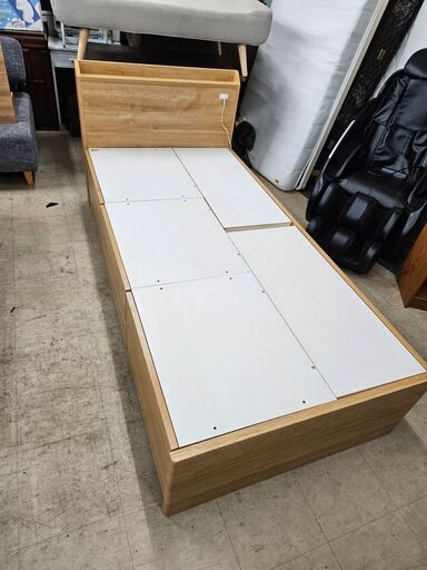 リサイクルショップどりーむ荒田店 No10747　お買い得品！　ニトリ　収納付きベットフレーム　シングルサイズ　当社では配送時に組み立てまでご対応できます♪
