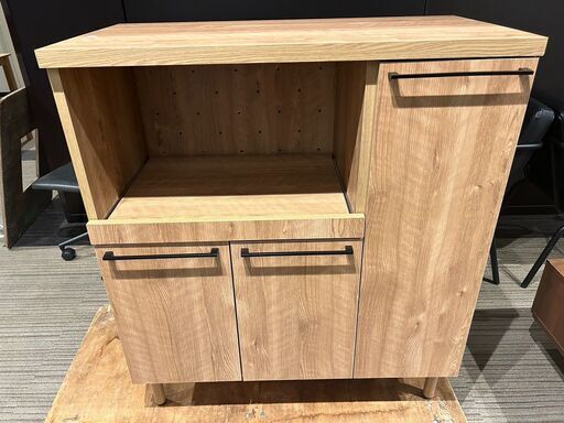 ▼値下げ▼【展示品・未使用品】木製キッチンカウンター キッチン収納 食器棚 参考価格29990円 自社配送時代引き可※現金、クレジット、スマホ決済対応※