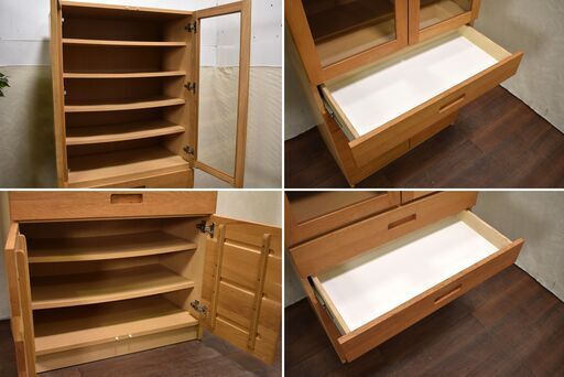 unico ウニコ カップボード HUTTE 幅80cm キッチン収納 F039 unico 80