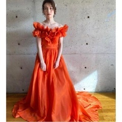 アーバンブランシュ ビタミンカラードレス オレンジ　前撮り　二次...
