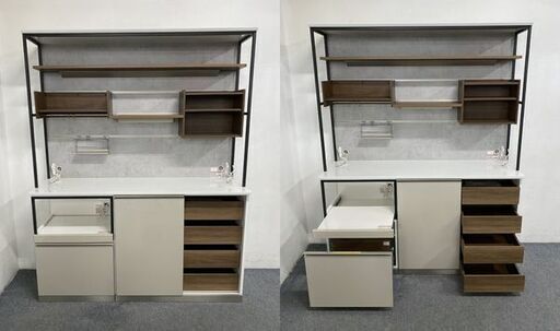 綾野製作所/ayano キッチンボード キーノート ハイタイプ オープン 幅 