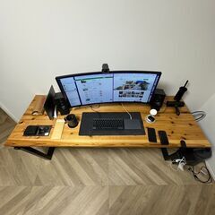杉無垢材パソコンデスク（180センチ）