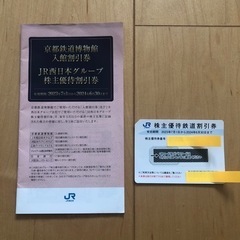 【ネット決済・配送可】JR西日本鉄道割引券　その他優待券