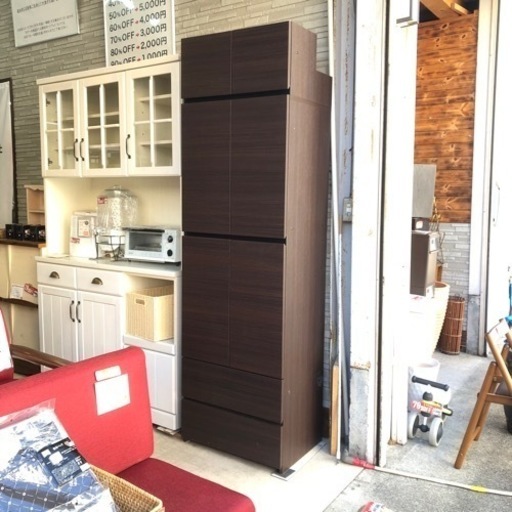 壁面収納  キャビネット ダークブラウン 木目調 引き出し 扉 棚 収納棚 玄関収納 シューズボックス 靴箱 家具