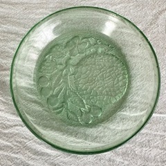 【マニア向け】昭和レトロ　デザート皿　緑色