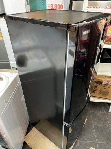 大阪市内送料無料❗️美品❗️東芝 153L スタイリッシュなデザイン!! 耐熱100℃テーブルボード 冷蔵庫　GR-M15BS家電 キッチン家電 冷蔵庫